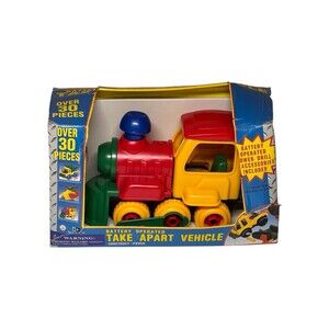 Vintage 1990s Battery Operated Take Apart Vehicle By Construct Power New In Box